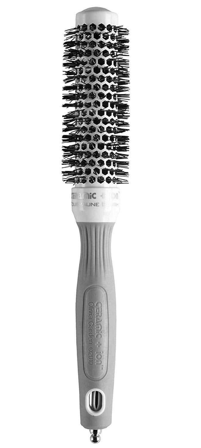 Olivia Garden Ceramic + Ion 3/4 inch thermal round hair brush for professional styling