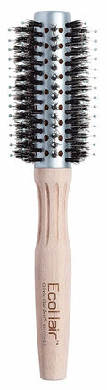2 1/4 inch Olivia Garden eco-friendly bamboo combo vent brush in silver and tan colors.