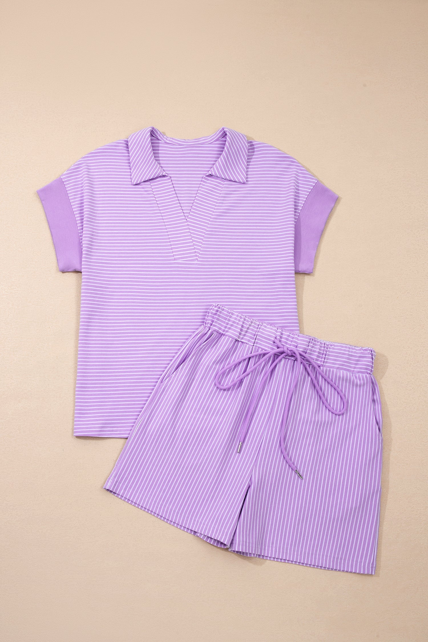 Zara Dolman Sleeve Polo Shirt and Short Set