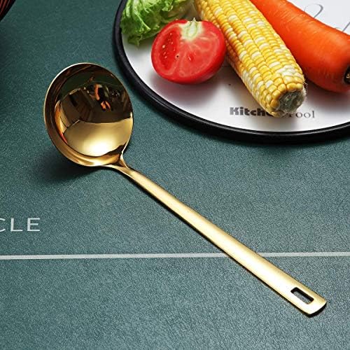 Gold Ladle, Berglander Stainless Steel Kitchen Ladle