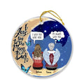 Personalized Mom Loss Ornament - Best Memorial Gift Idea - I Love You To The Moon And Back