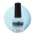 Bottle of CAKE Nail Strengthening Polish in the sky-blue shade Perfect Day at CoCo Cay