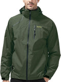 Mens Lightweight Waterproof Jacket Windproof Rain Hooded jackets for Running Hiking Cycling Travel M-7XL