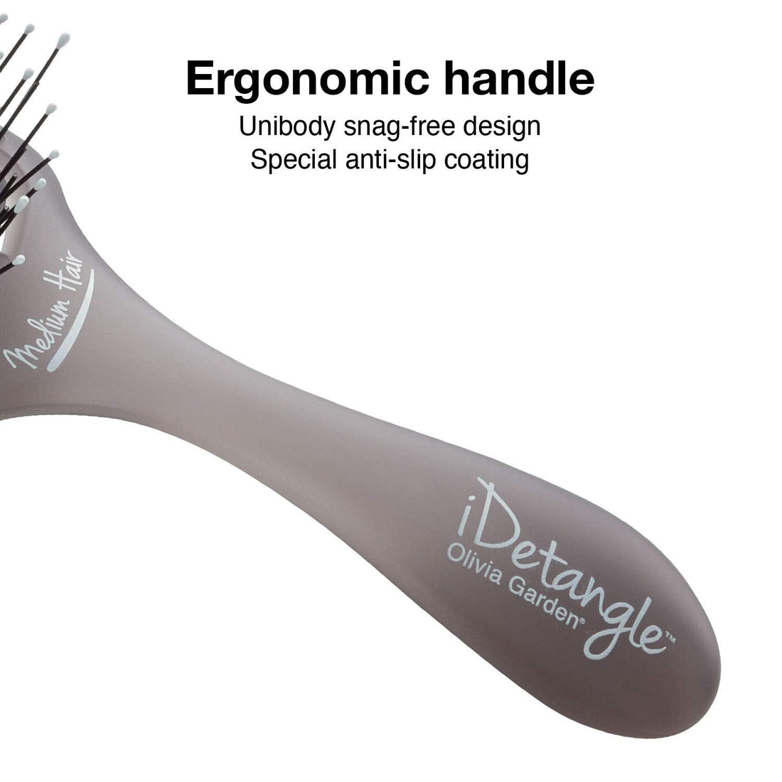 Medium iDetangle Hair Brush with Ergonomic Anti-Slip Handle