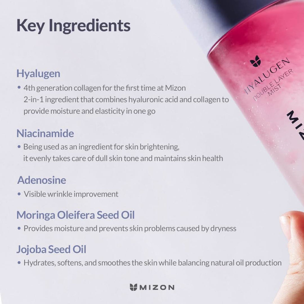 Hyalugen Double Layer Facial Mist Hydrating Collagen Spray 100ml