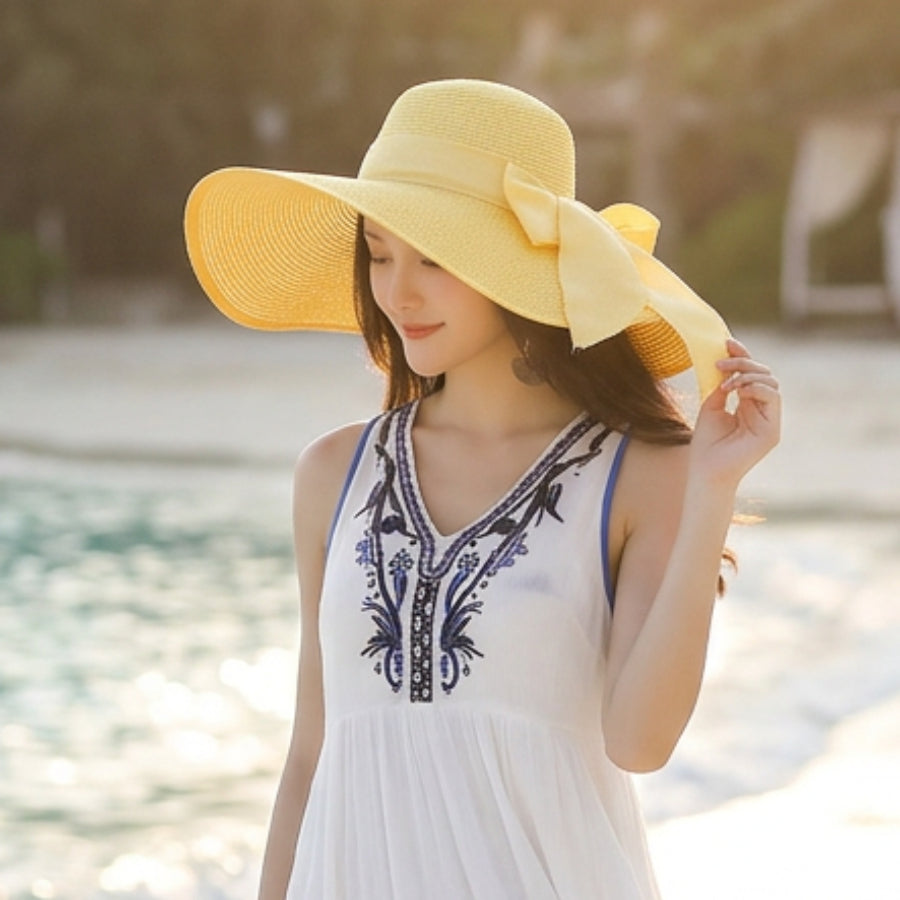 Big Brim Straw Beach Hat – Wide Brim Women’s Sun Hat