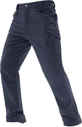 TACVASEN Men's Winter Pants 9 Pockets Fleece Snow Hiking Pants Water-Resistant Warm Softshell Thick Tactical Pants