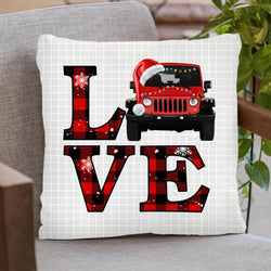 Personalized Love Off - Road Car Pillow Cover