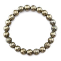 Handmade natural Tigers Eye stone beaded bracelet with 8mm round beads