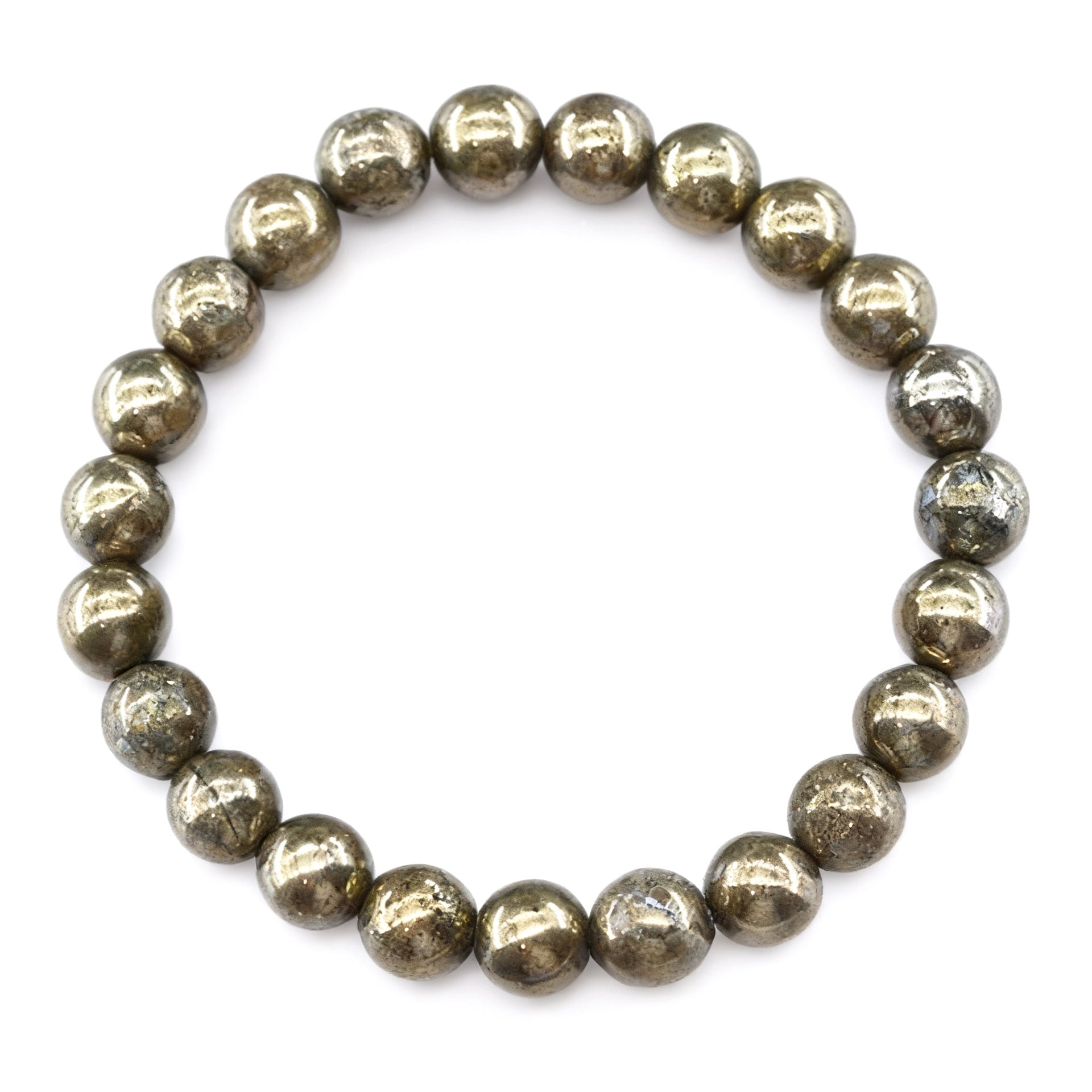 Handmade natural Tigers Eye stone beaded bracelet with 8mm round beads
