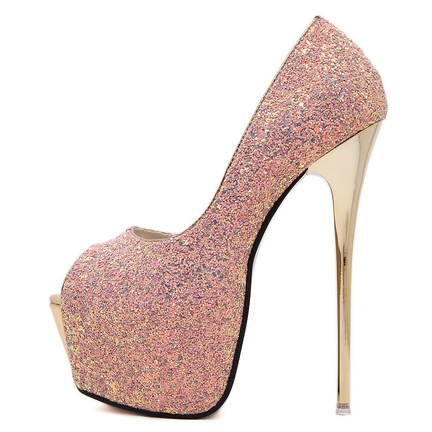 Fashion Peep-Toe Heels 16cm for Women