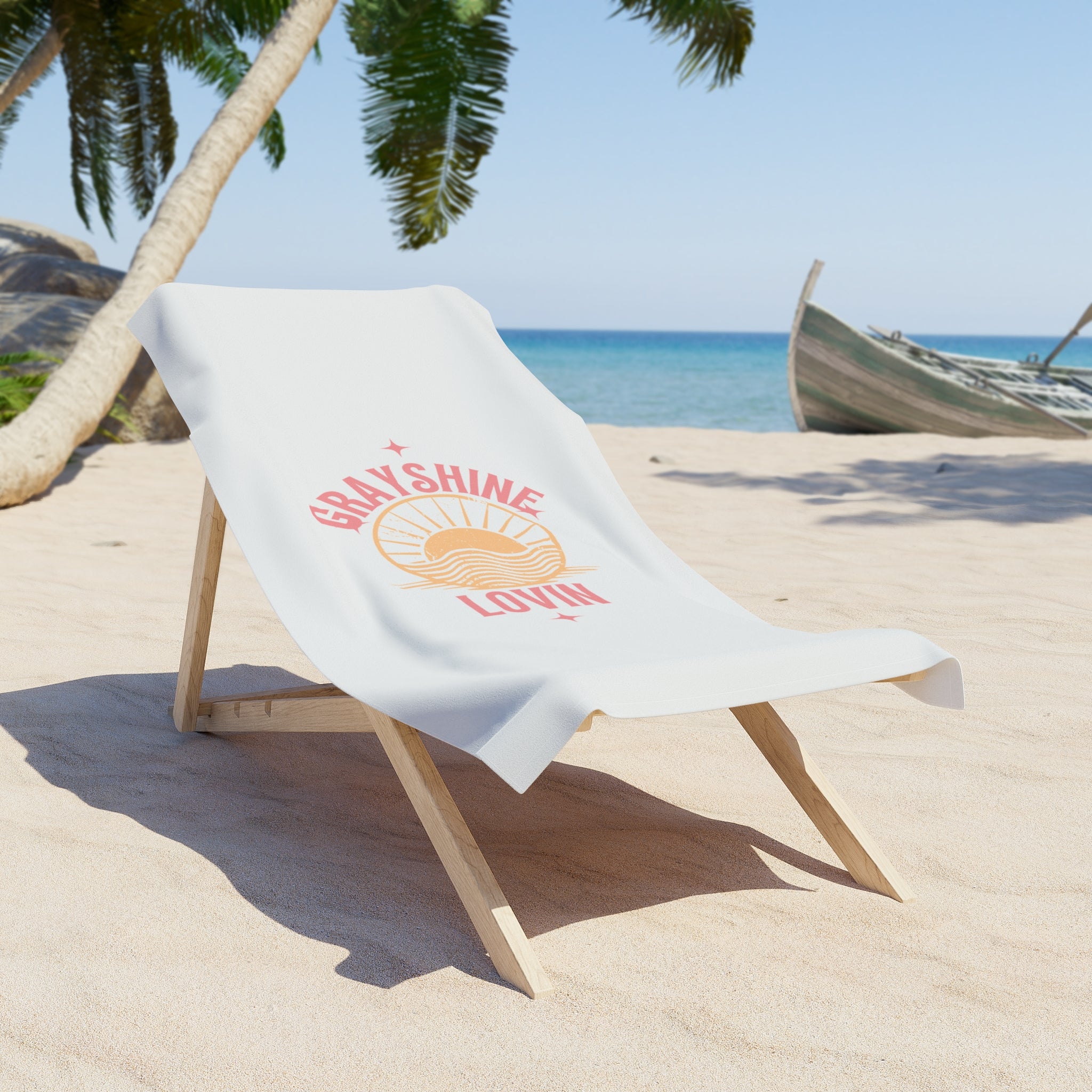 Luxurious Heavyweight Beach Towel with Vivid Custom Print Design