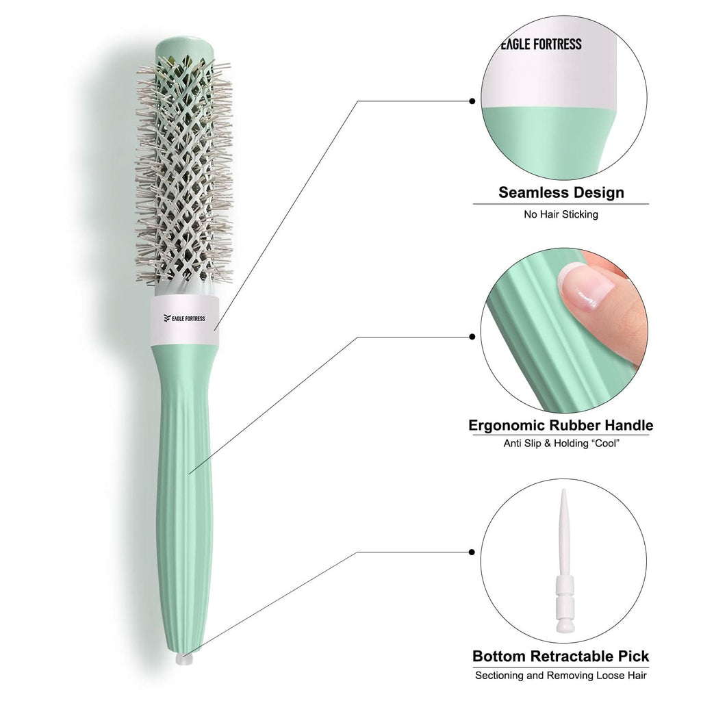 Professional Round Hair Brush 0.98in for Precision Styling