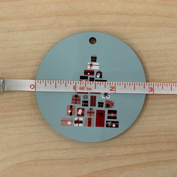 Personalized Bees Circle Ornament - Gift Idea For Christmas - Grandma's Reasons To Bee Happy