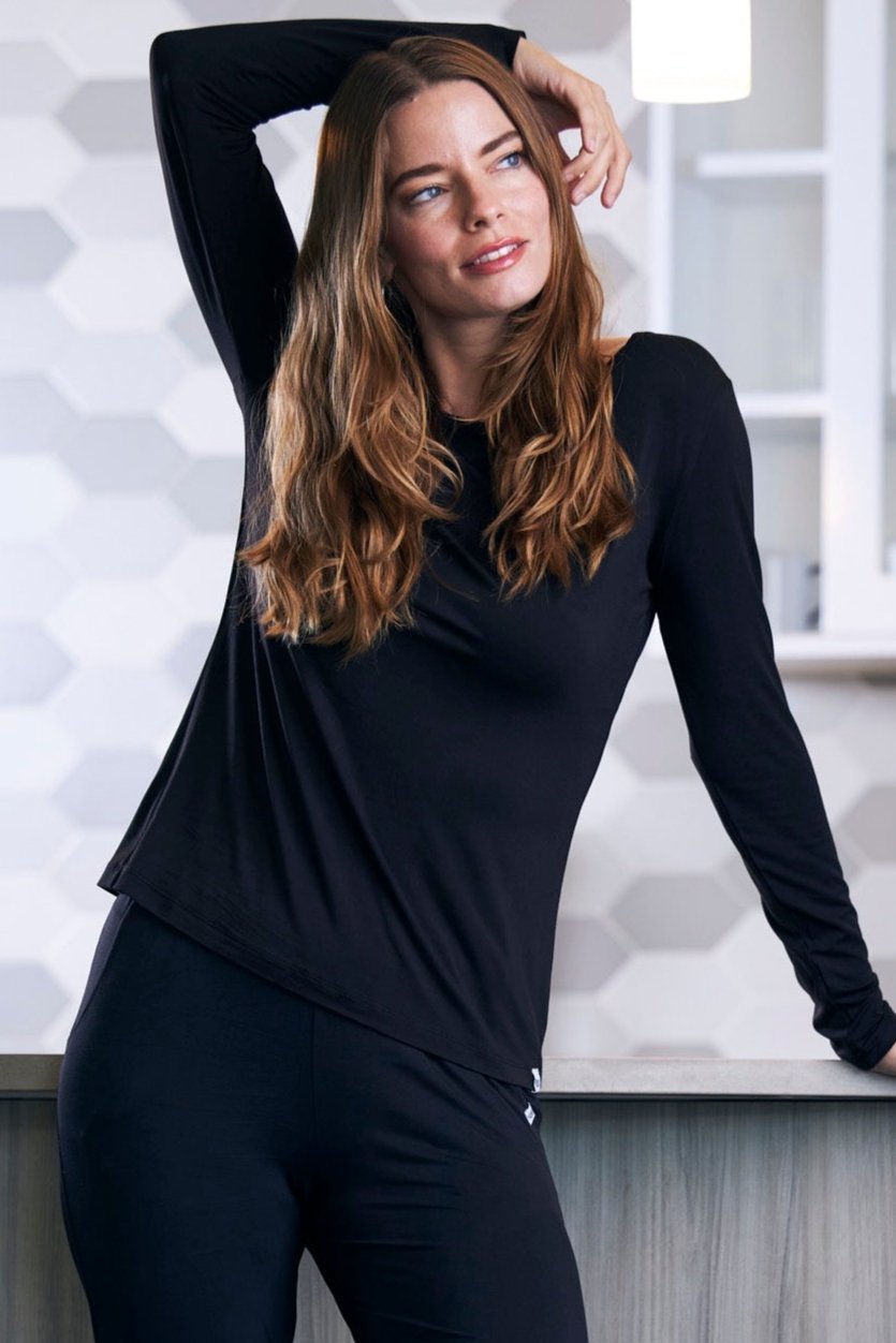Women's Bamboo Lounge Set Long Sleeve Tee & Joggers