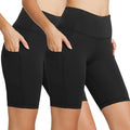 baleaf Women's 8"/ 5"/ 3" Biker Shorts High Waist Yoga Workout Gym Running Volleyball Spandex Shorts with Pockets