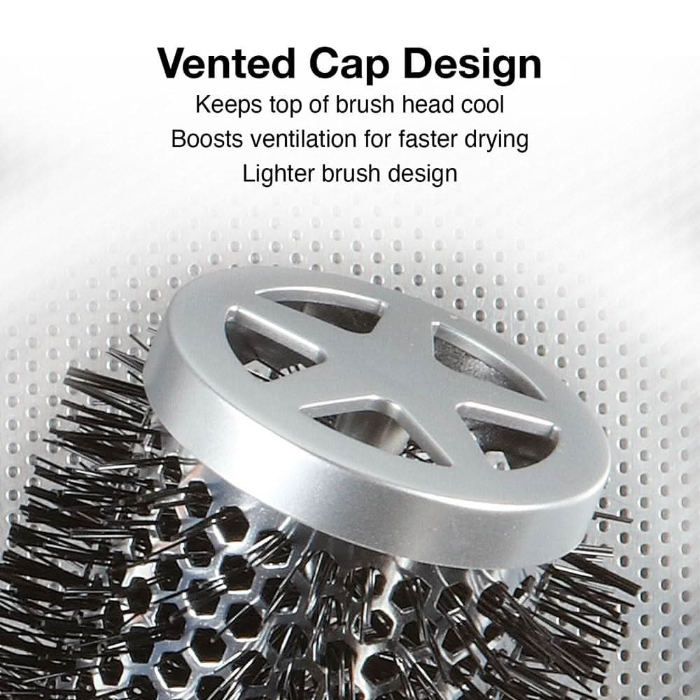 ProThermal Anti-Static Hair Brush - Silver and Black Styling Tool