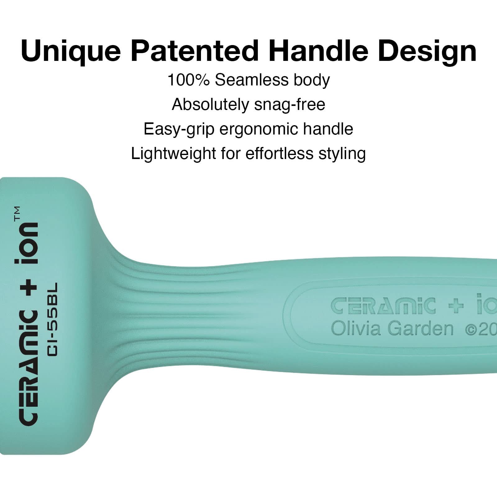 Professional Ceramic + Ion Round Thermal Hair Brush - CI-55BL