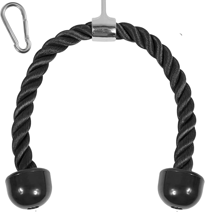 Yes4All Tricep Press Down Cable Machine Attachment Set, LAT Pulldown Attachment, Cable Machine Accessories for Home Gym