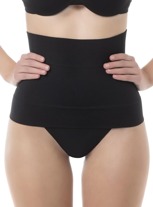 Farmacell Waist Trainer for Women 605 Made in Italy - Seamless Shapewear Tummy Control - Slimming Corset Shapewear