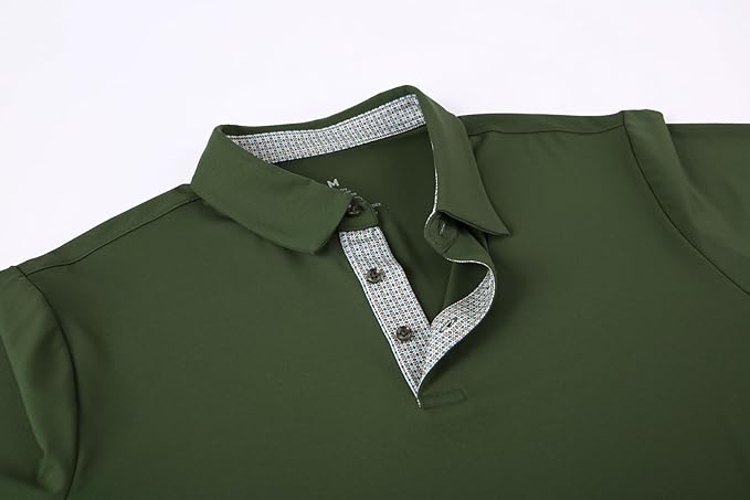 Men's Moisture-Wicking Golf Polo Shirt - Quick-Dry Performance Fit