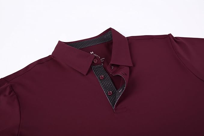 Men's Moisture-Wicking Golf Polo Shirt - Quick-Dry Performance Fit