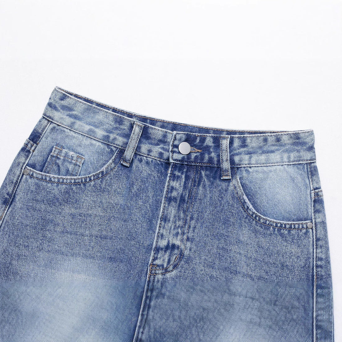 Women’s Light Blue Casual Denim Mini Skirt Street Style - Image 3