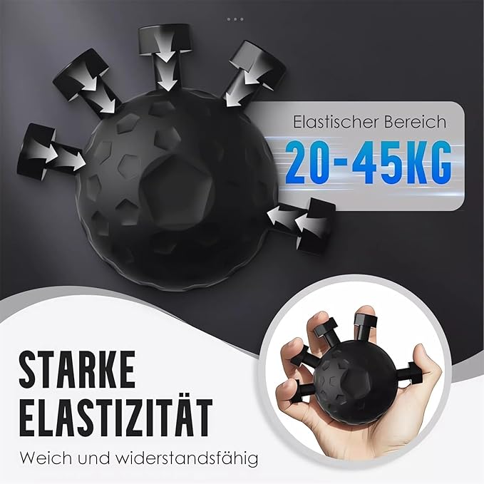 Glitzgrip Arm Builder 2025 New Hand Forearm Ball Strengthener and Finger Grip Exerciser Balls Wrist Strengthening Guitar Finger Gripper Strength Trainer Hand Squeezer Stretcher Extender Workout