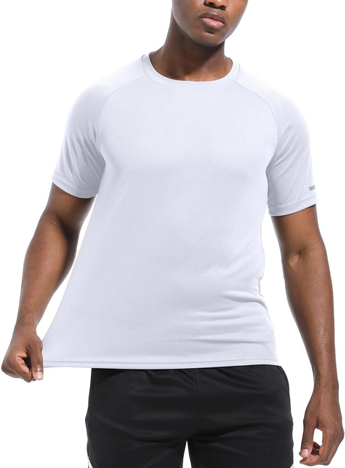 Boyzn 1, 3, 5 or 7 Pack Men's Workout Running Shirts, Dry Fit Moisture Wicking T-Shirt, Gym Athletic Short Sleeve Tee Shirts