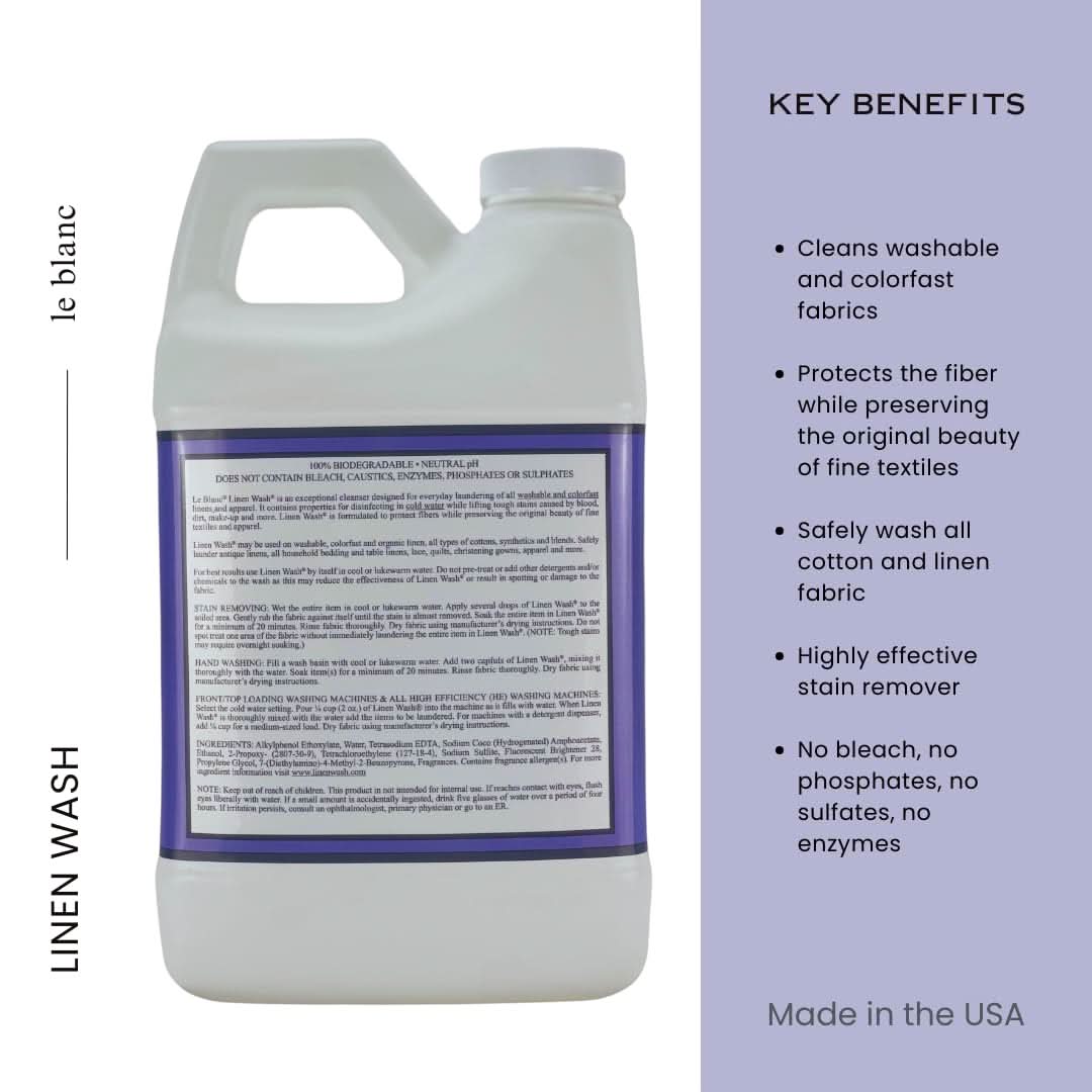Lavender Scented Linen Wash for Luxury Bedding 64 oz