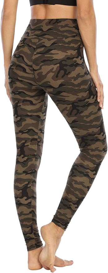 DIBAOLONG Womens High Waist Yoga Pants Cutout Ripped Tummy Control Workout Running Yoga Skinny Leggings