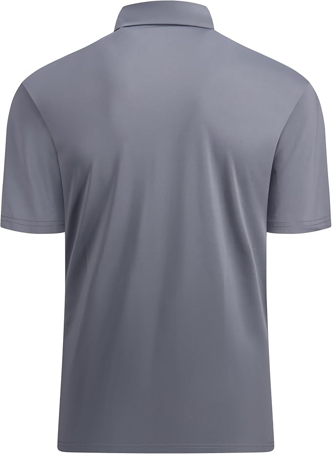 Men's Moisture-Wicking Golf Polo Shirt - Quick-Dry Performance Fit