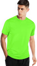 Men's short sleeve moisture-wicking gym shirt for running and exercise
