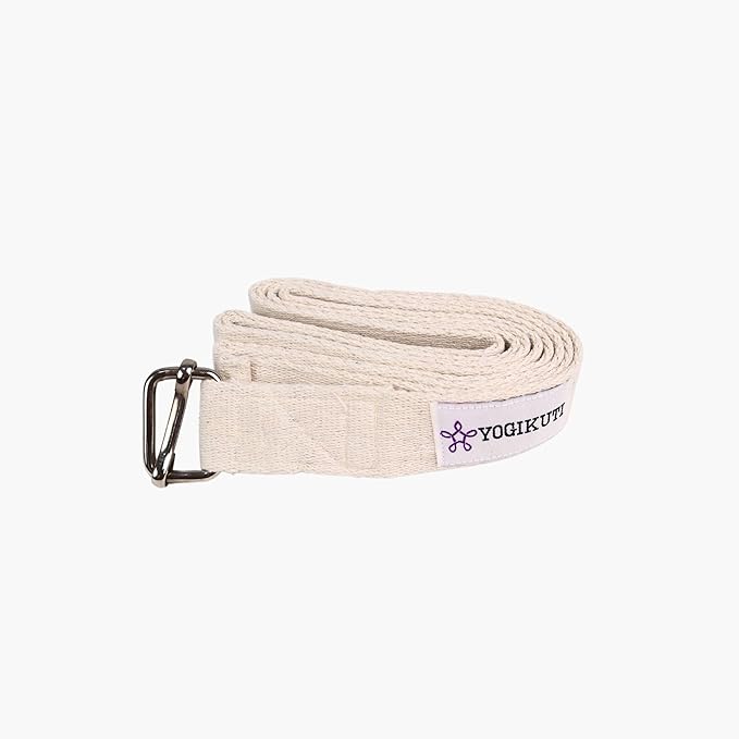 Yoga Strap - Adjustable D-Ring Buckle Yoga Belt for Pilates, Gym Workouts, and Physical Therapy | Improves Sitting Posture for Women & Men