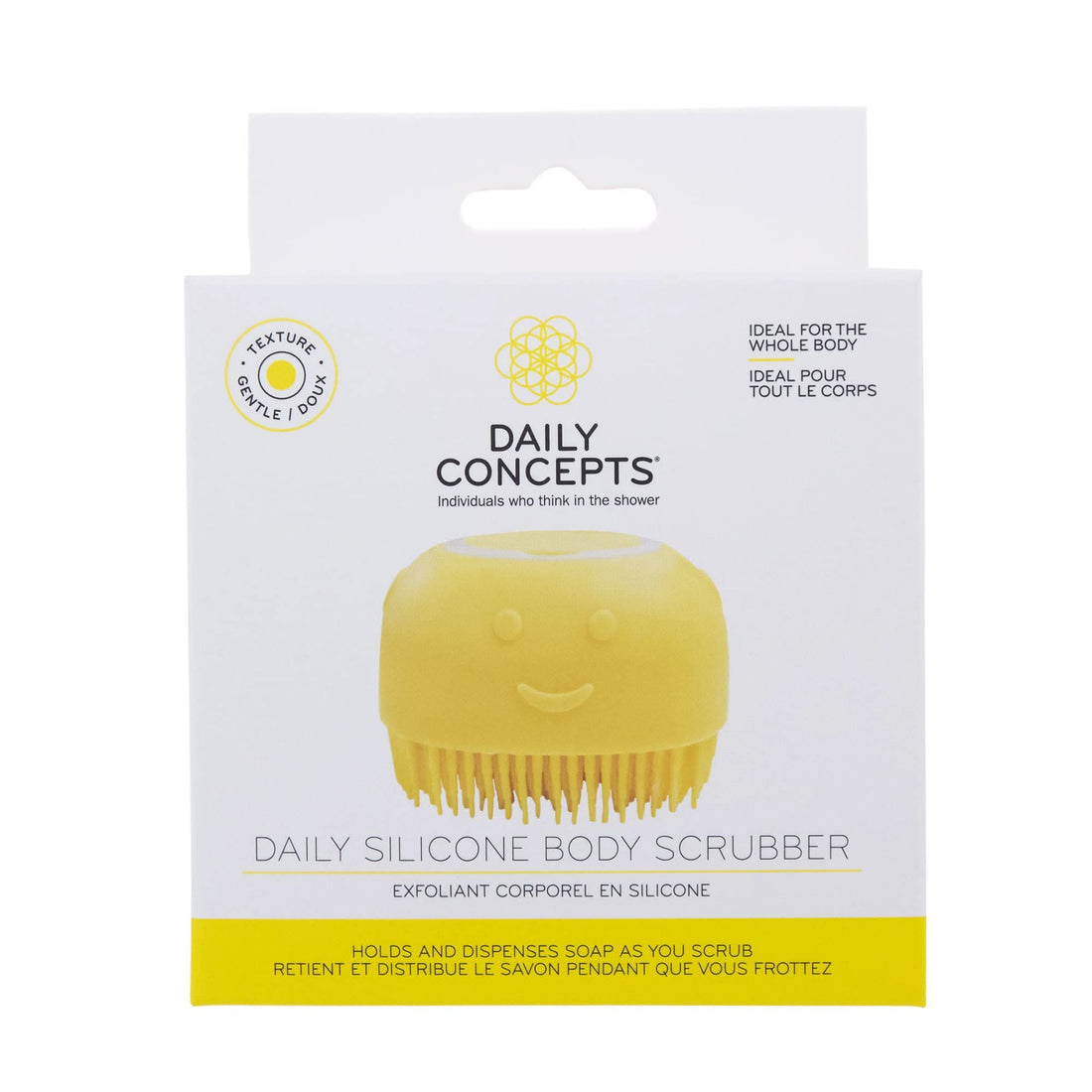 Daily Concepts Silicone Body Scrubber for Gentle Exfoliation