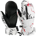 Waterproof Ski Mittens Ski Glove for Women Men Youth Winter Cold Weather Snow Gloves with Hands Warmer Zipper Pocket