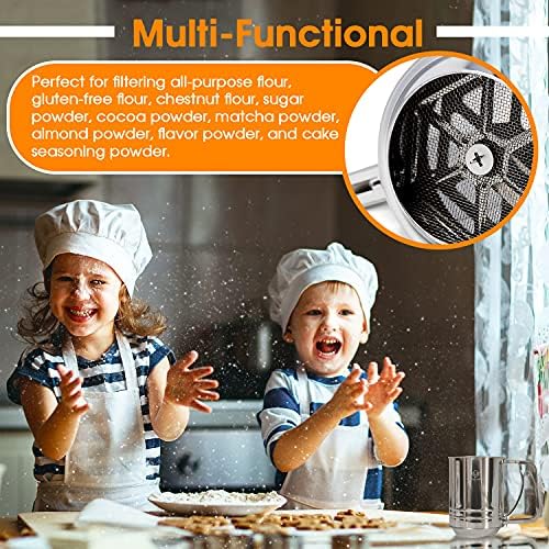 Cook Army Flour Sifter, 3 Cup Stainless Steel, Great Double-layer Baking Sifters