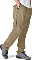 Toomett Men's hiking Snow Pants Skiing Winter Insulated Fleece lined Outdoor Water Repellent camping,walking,fishing