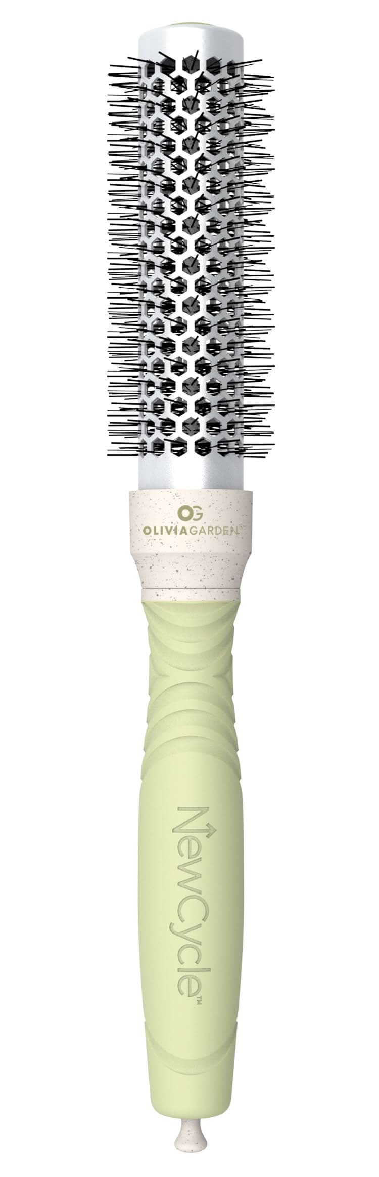 1-inch professional ceramic thermal styling brush with retractable sectioning pick