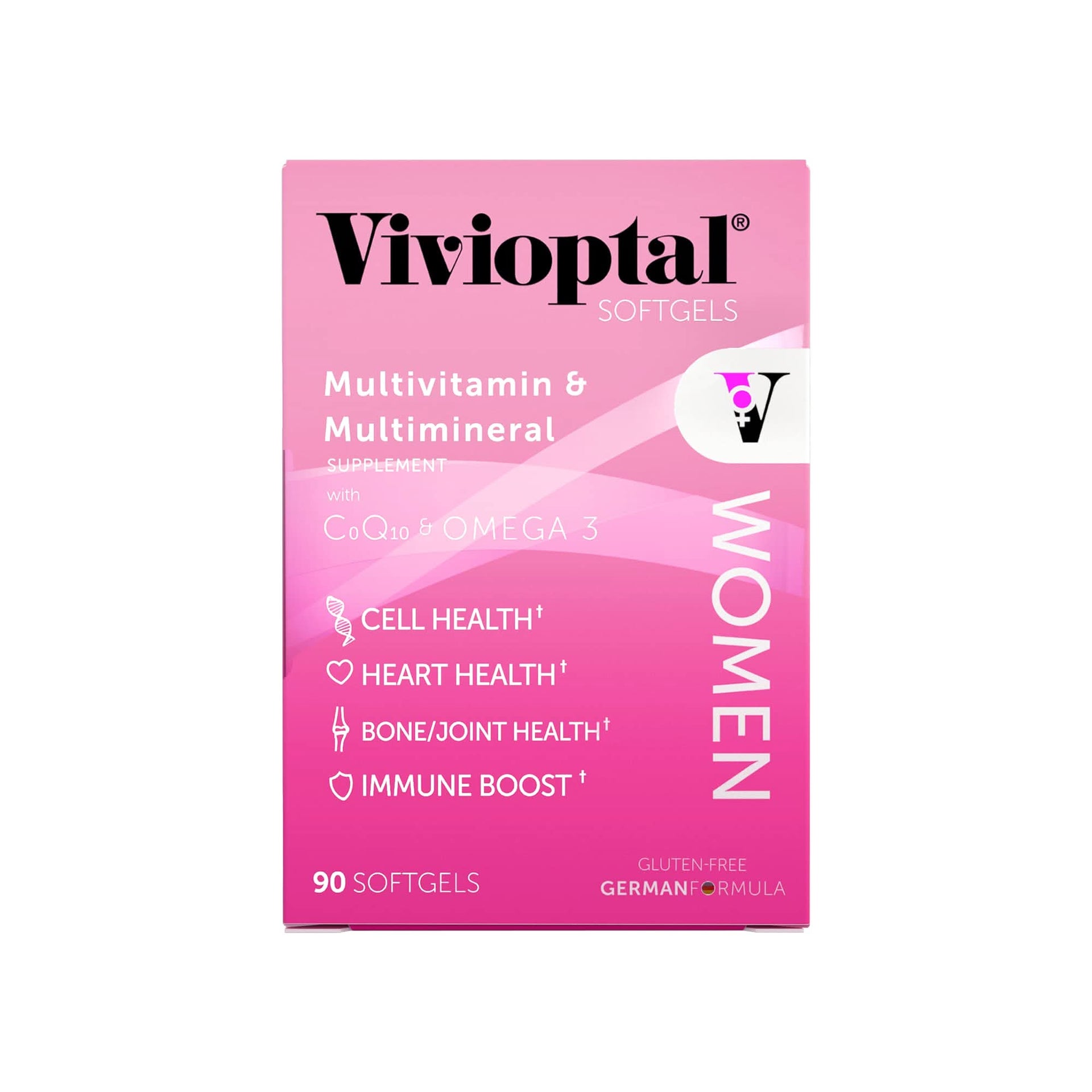Women's Daily Multivitamin with CoQ10 & Omega-3, 90 Capsules