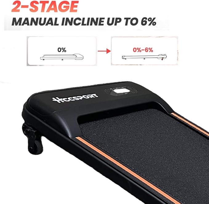 Compact Foldable Desk Treadmill with Removable Workstation