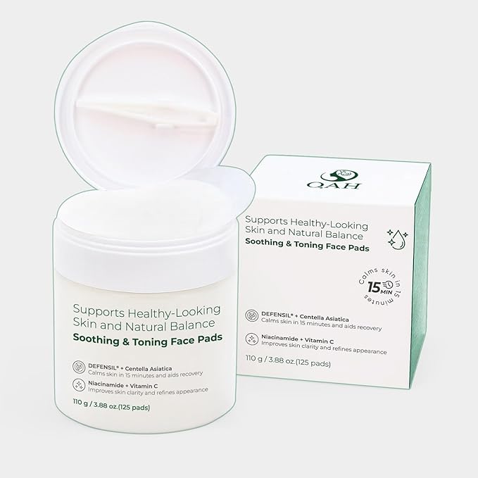 Toner Pads Face Exfoliator Dark Spots Removal Pads, Soothing with DEFENSIL®,Tea Tree | Wrinkle Minimizing with Peptides, Niacinamide for All Skin Types（125 Counts）