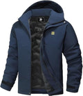Men's Warm Winter Coats Waterproof Ski Jacket Windproof Snow Coat Mountain Windbreaker Hooded Raincoat