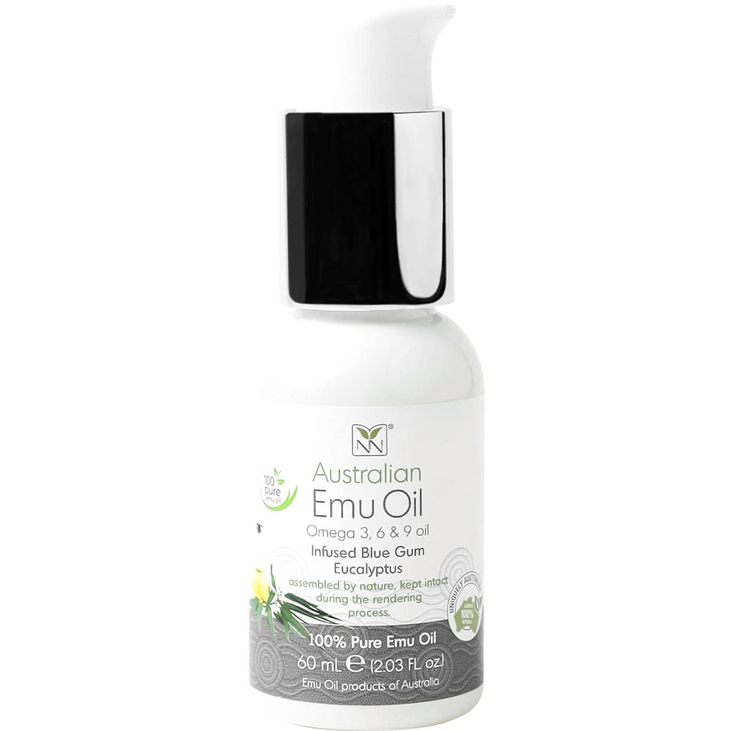 60ml bottle of Australian Emu Oil with Blue Gum Eucalyptus