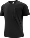 Moisture Wicking Quick Dry Soft Pickleball Workout Hiking Camping Running Shirts for Men Outdoor Sports