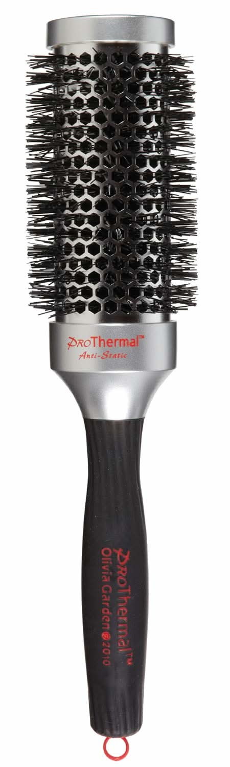 ProThermal 1 3/4-inch anti-static hair brush with metallic barrel and vented cap