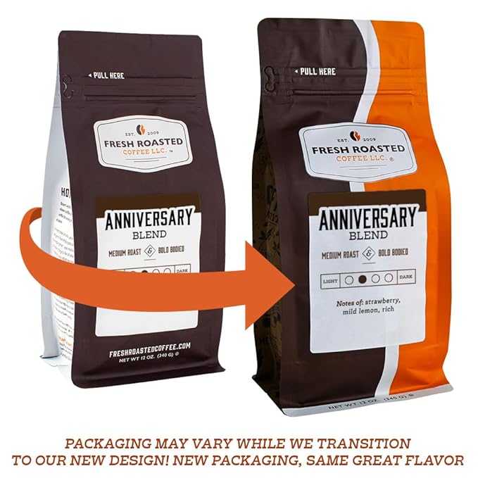 Fresh Roasted Coffee, FRC Medium Roast Blend, 12 oz, Kosher, Whole Bean