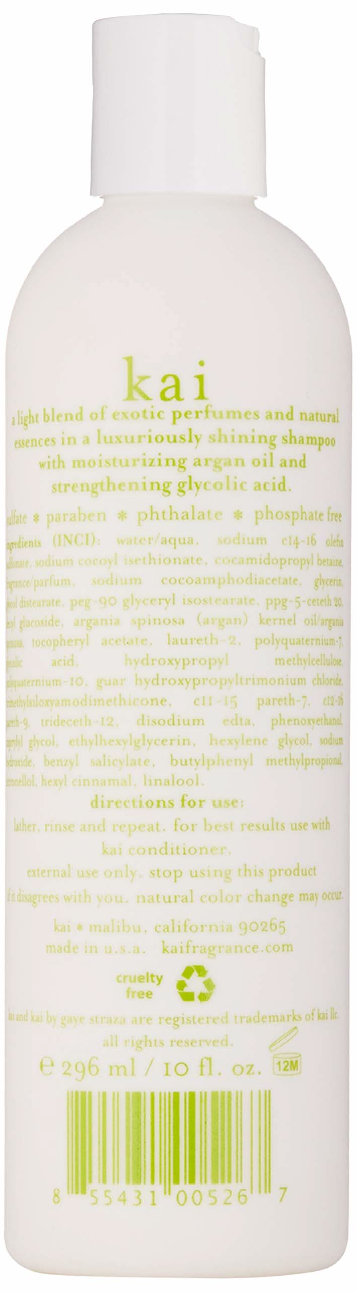 Kai Shampoo – Gardenia & White Exotic Floral Hair Cleanser 10 fl oz