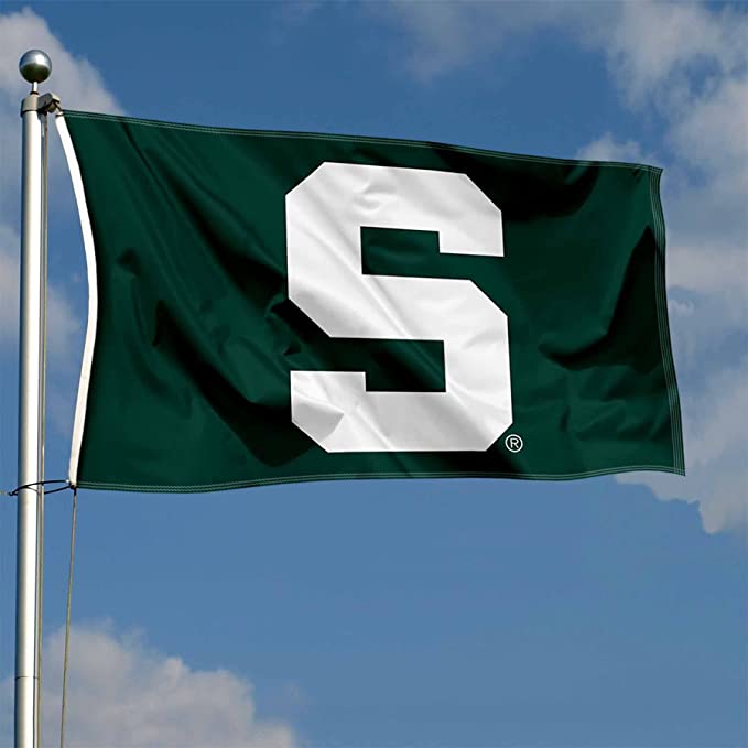 Michigan State University (MSU) Block S Flag