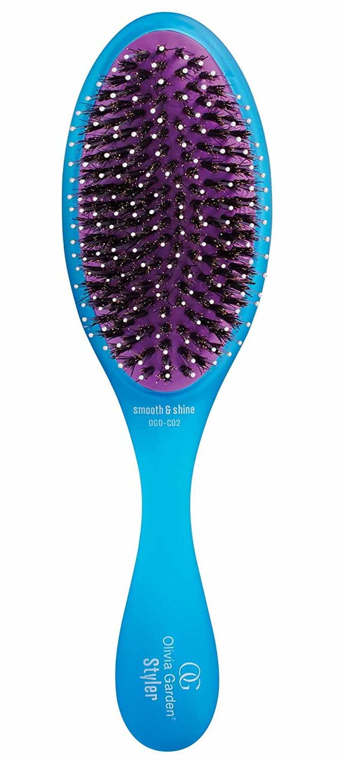 Olivia Garden OG Brush Styler OGD-C02 in blue with boar and nylon bristles